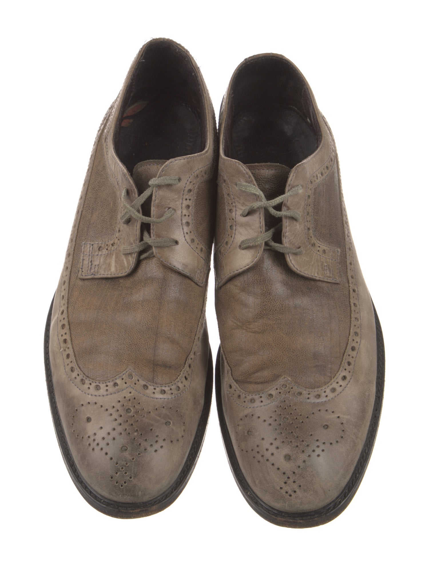 John Varvatos Leather Lasercut Accents Brogues